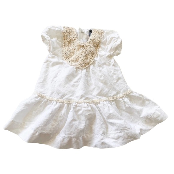Baby Gap Linen Dress with Crochet Details 3-6M - Picture 1 of 9